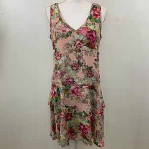 Adrianna Papell floral drop waist sheath dress